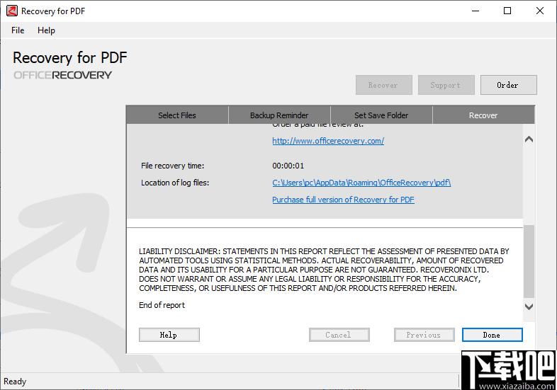 Recovery for PDF下载,PDF修复,pdf工具