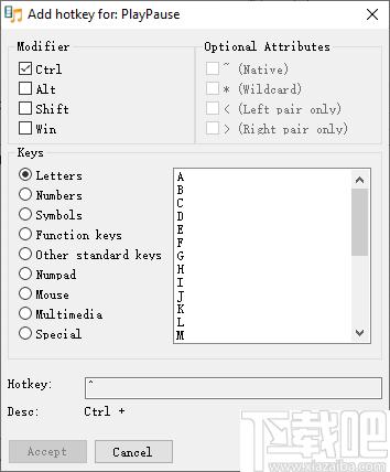 Media Player Hotkeys下载,快捷键,播放控制,热键设置